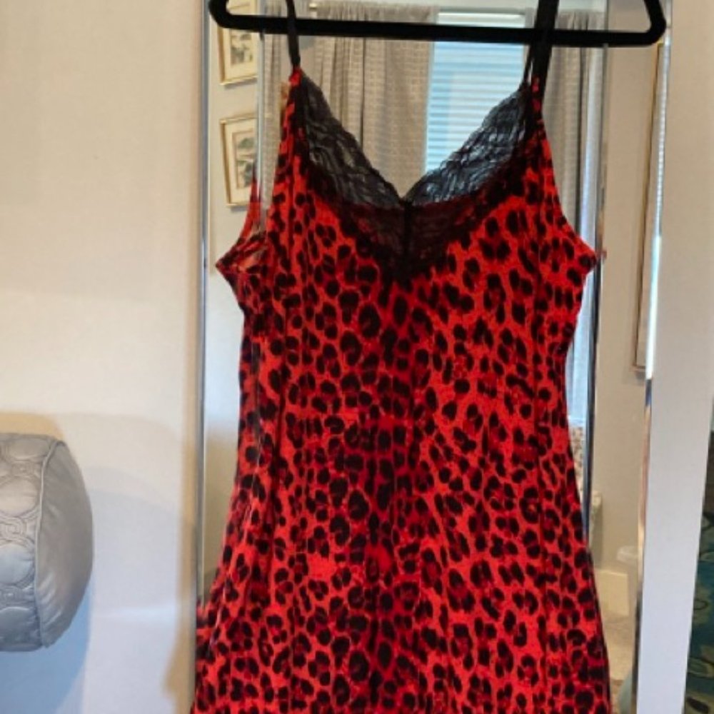 Red Leopard Chemise
